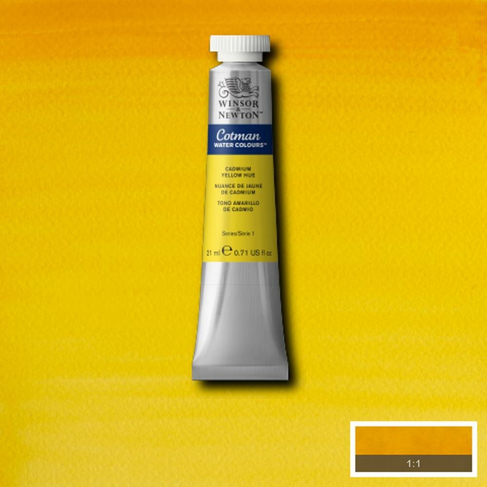 Cadmium Yellow Hue Cotman Water Colour / Aquarelverf van Winsor &amp; Newton 21 ML Kleur 109