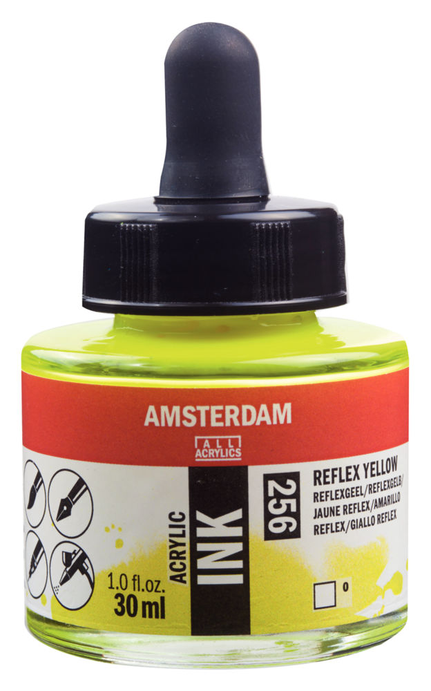Reflexgeel Acryl Inkt Amsterdam 30 ML Kleur 256