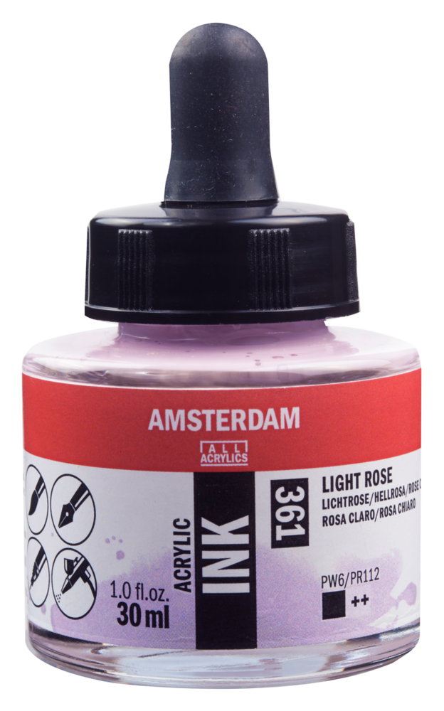 Licht Rose Acryl Inkt Amsterdam 30 ML Kleur 361