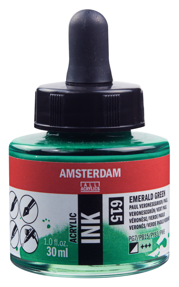 Paul Veronesegroen Acryl Inkt Amsterdam 30 ML Kleur 615