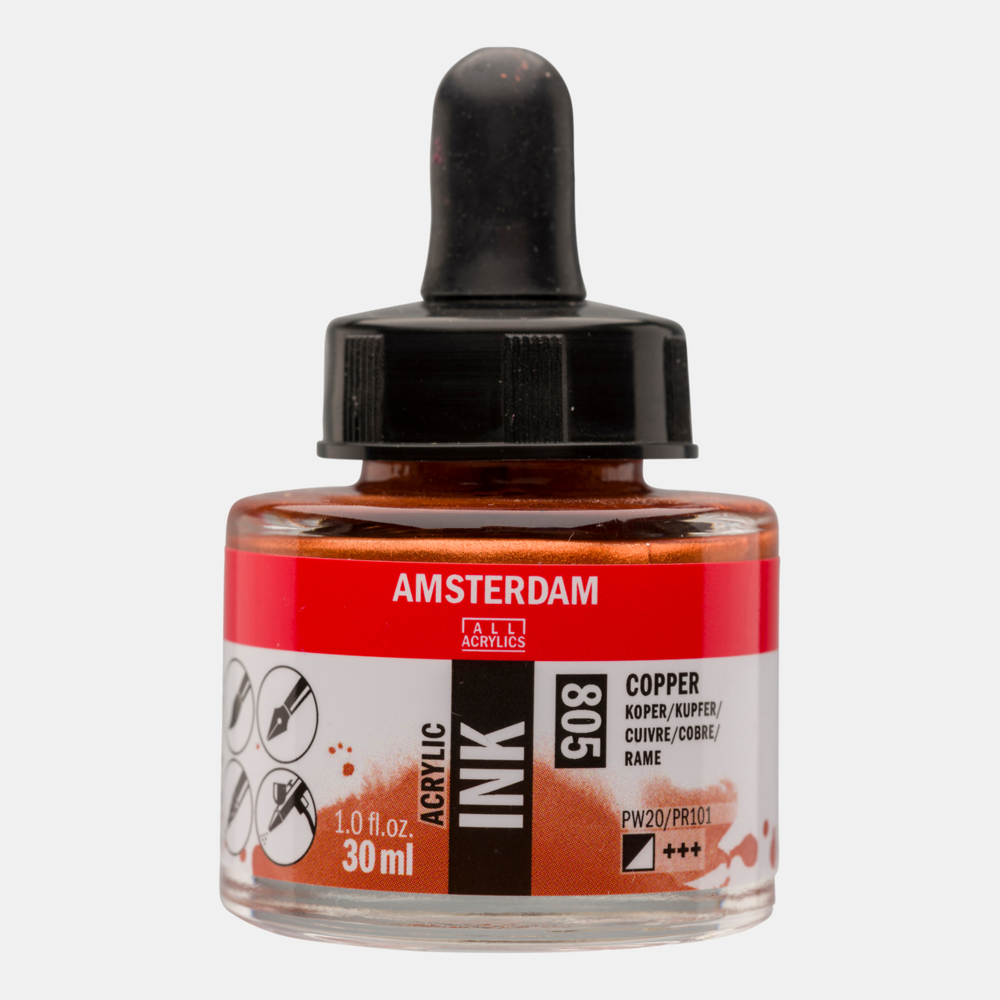 Koper Acryl Inkt Amsterdam 30 ML Kleur 805