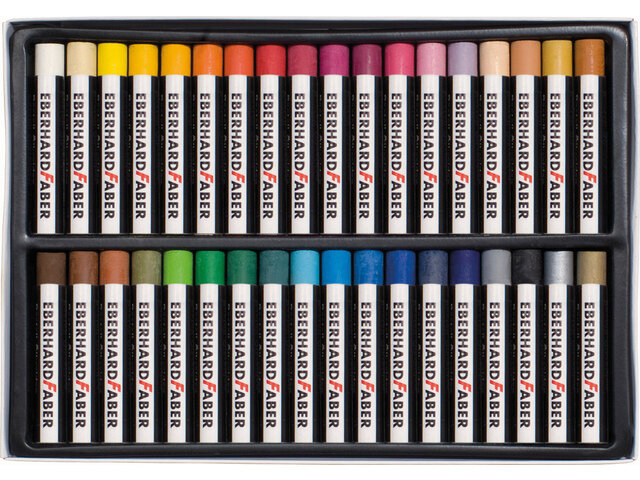 36 x Eberhard Faber Oliepastels (11mm) Assortiment kleuren