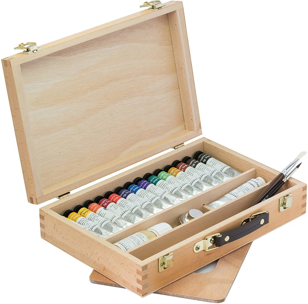 Sennelier 15 x 21 ML Eitempera / Egg Tempera luxe houten kist