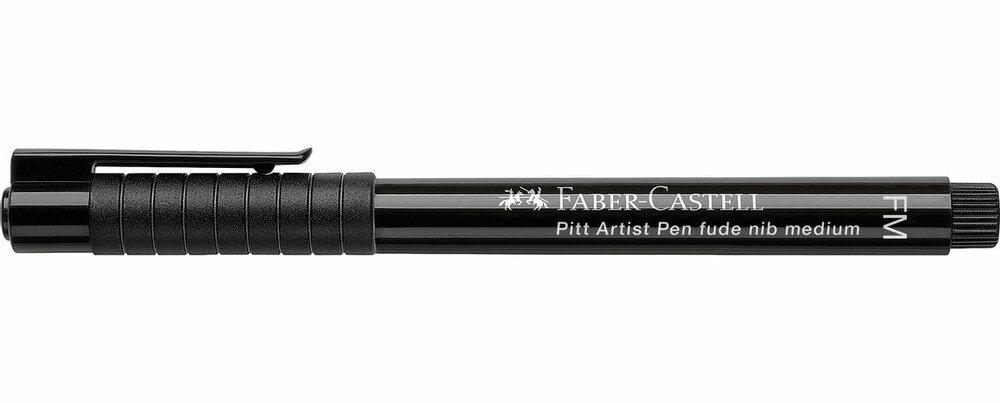 Zwart Pitt Artist Pen Tekenstift (Fude M) FM Kleur 199