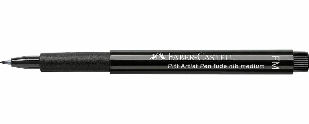 Zwart Pitt Artist Pen Tekenstift (Fude M) FM Kleur 199