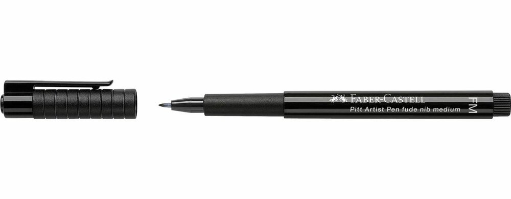 Zwart Pitt Artist Pen Tekenstift (Fude M) FM Kleur 199