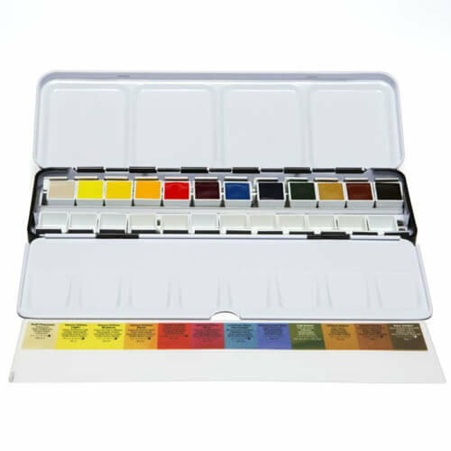 Daniel Smith 12 halve napjes in metalen box + 12 lege halve napjes gratis