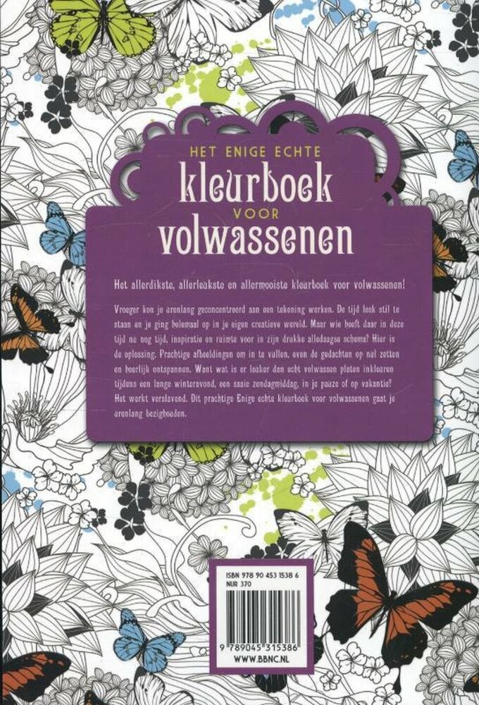 Enige echte Kleurboek voor Volwassenen