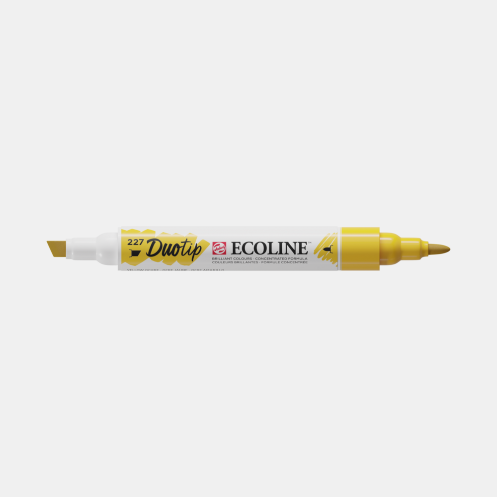 Gele Oker Ecoline Duotip van Talens Kleur 227