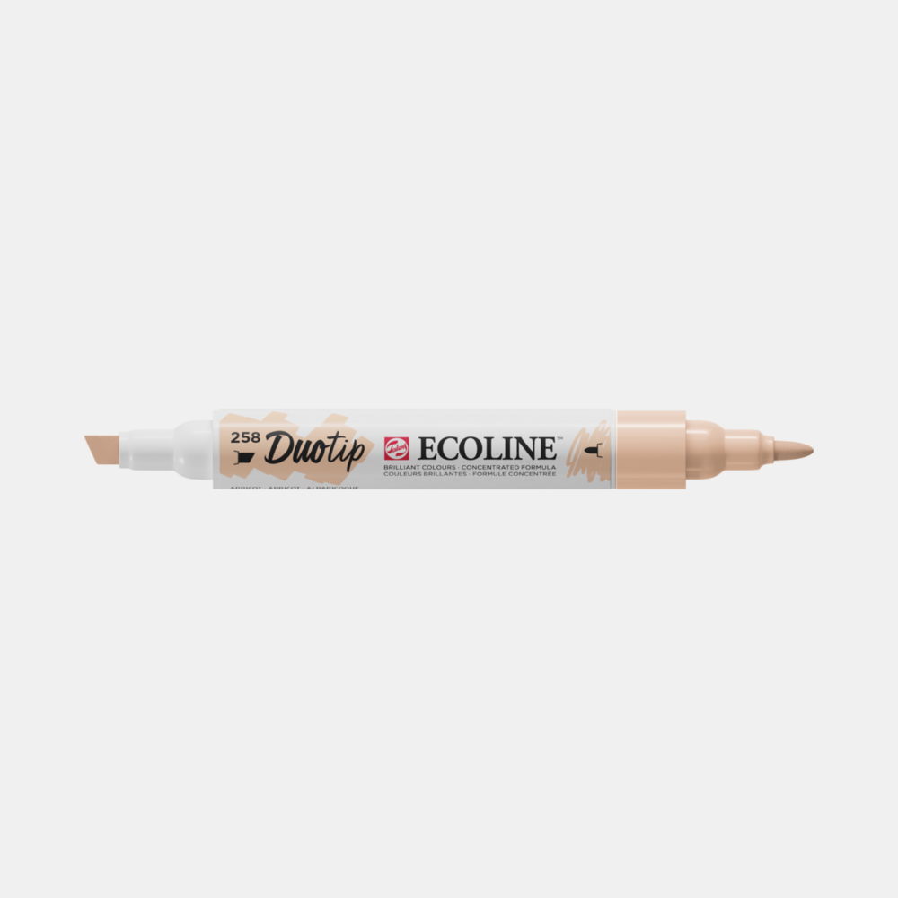 Abrikoos Ecoline Duotip van Talens Kleur 258
