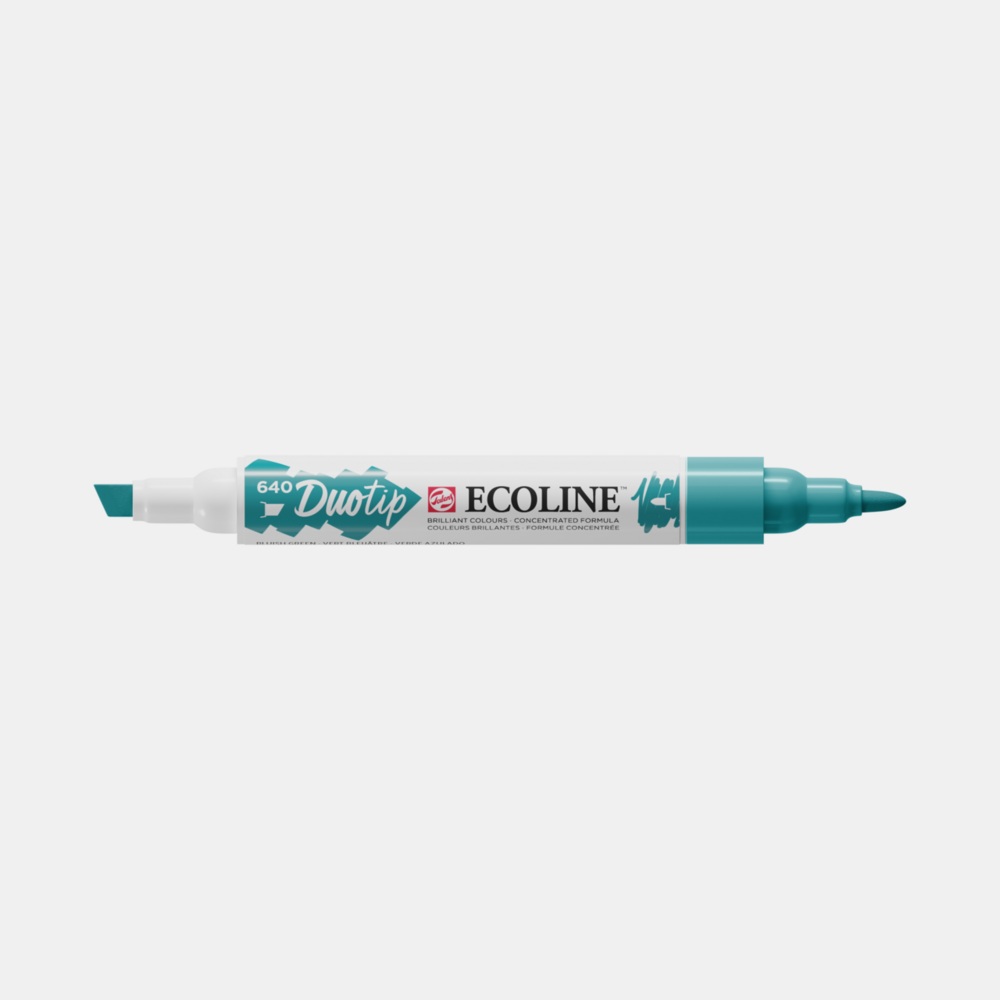 Blauwgroen Ecoline Duotip van Talens Kleur 640