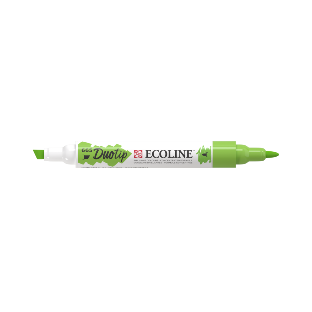 Lentegroen Ecoline Duotip van Talens Kleur 665