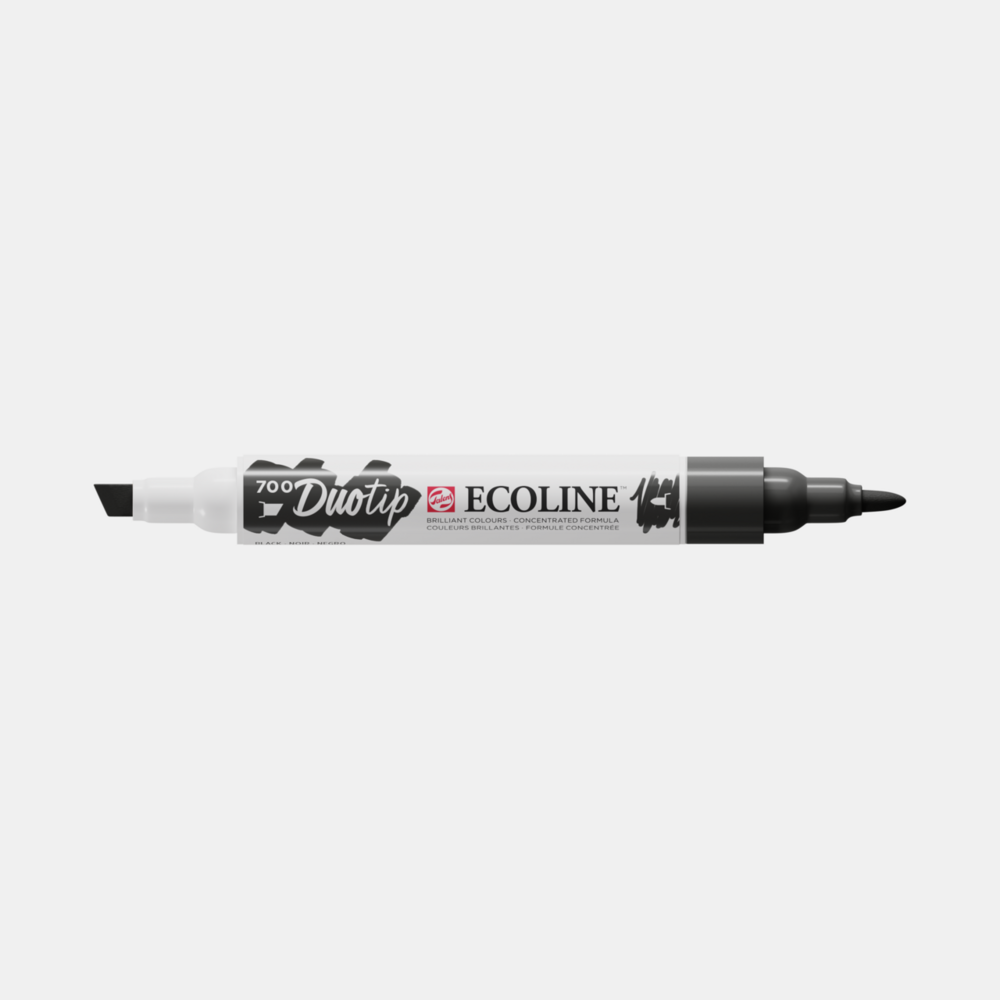 Zwart Ecoline Duotip van Talens Kleur 700