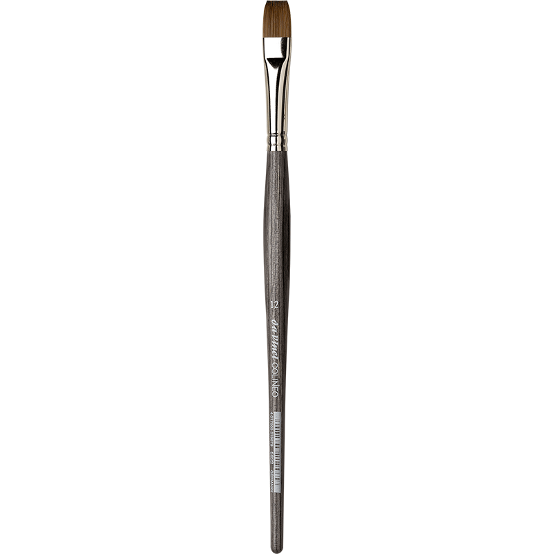 Nr 12 Colineo Platpenseel voor Aquarelverf met korte steel Serie 5822