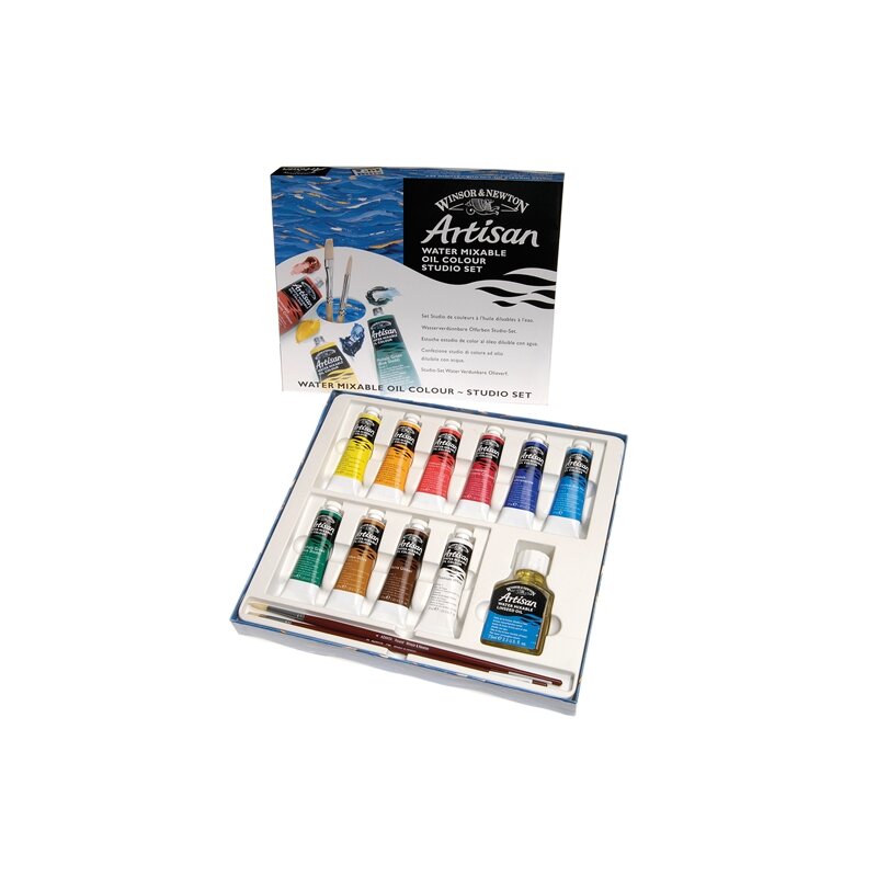 Artisan Studioset Artisan 10 x 37 ML &amp; accessoires Watervermengbare olieverf Set 268