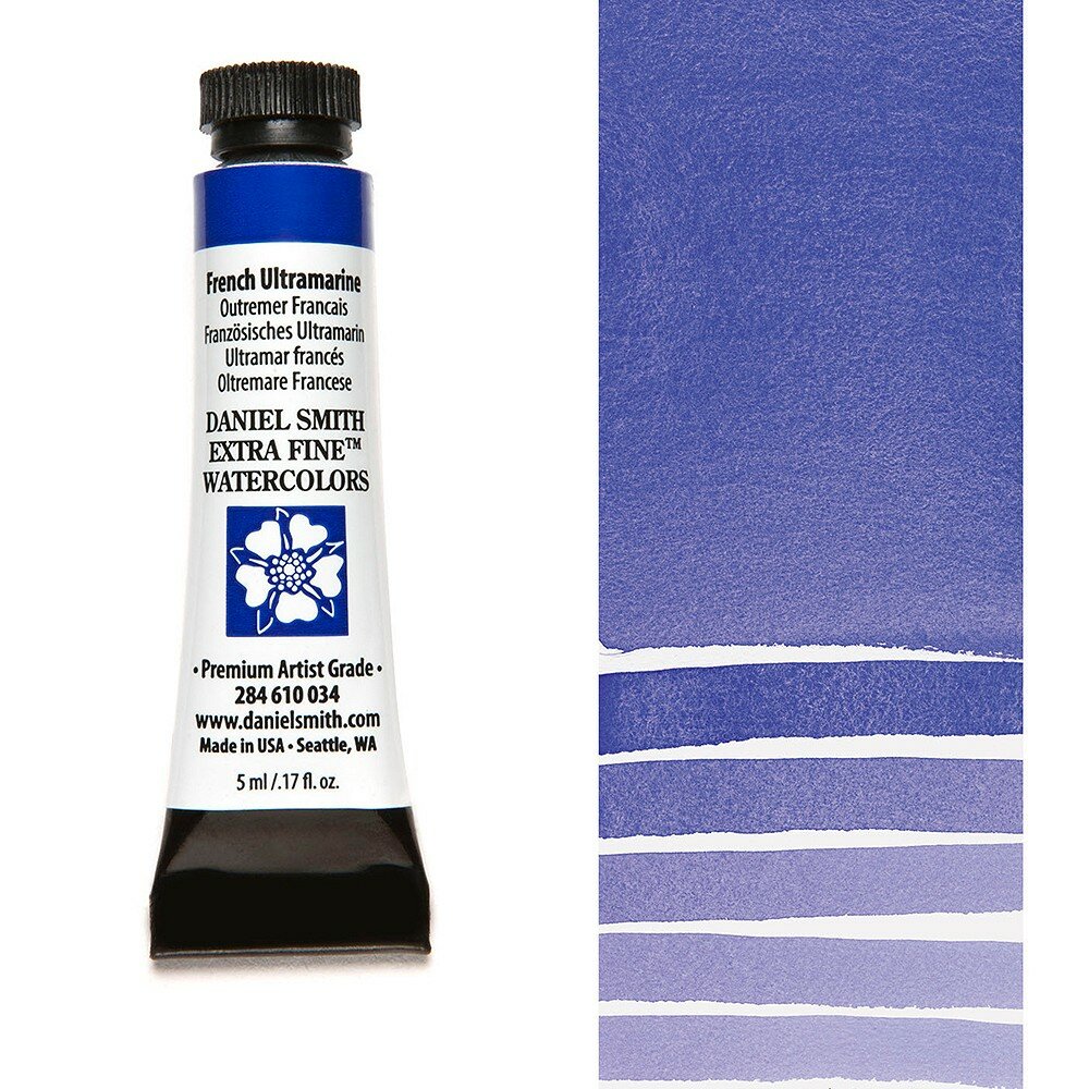 French Ultramarine (S2) Aquarelverf Daniel Smith (Extra fine Watercolour) 5 ML Kleur 034
