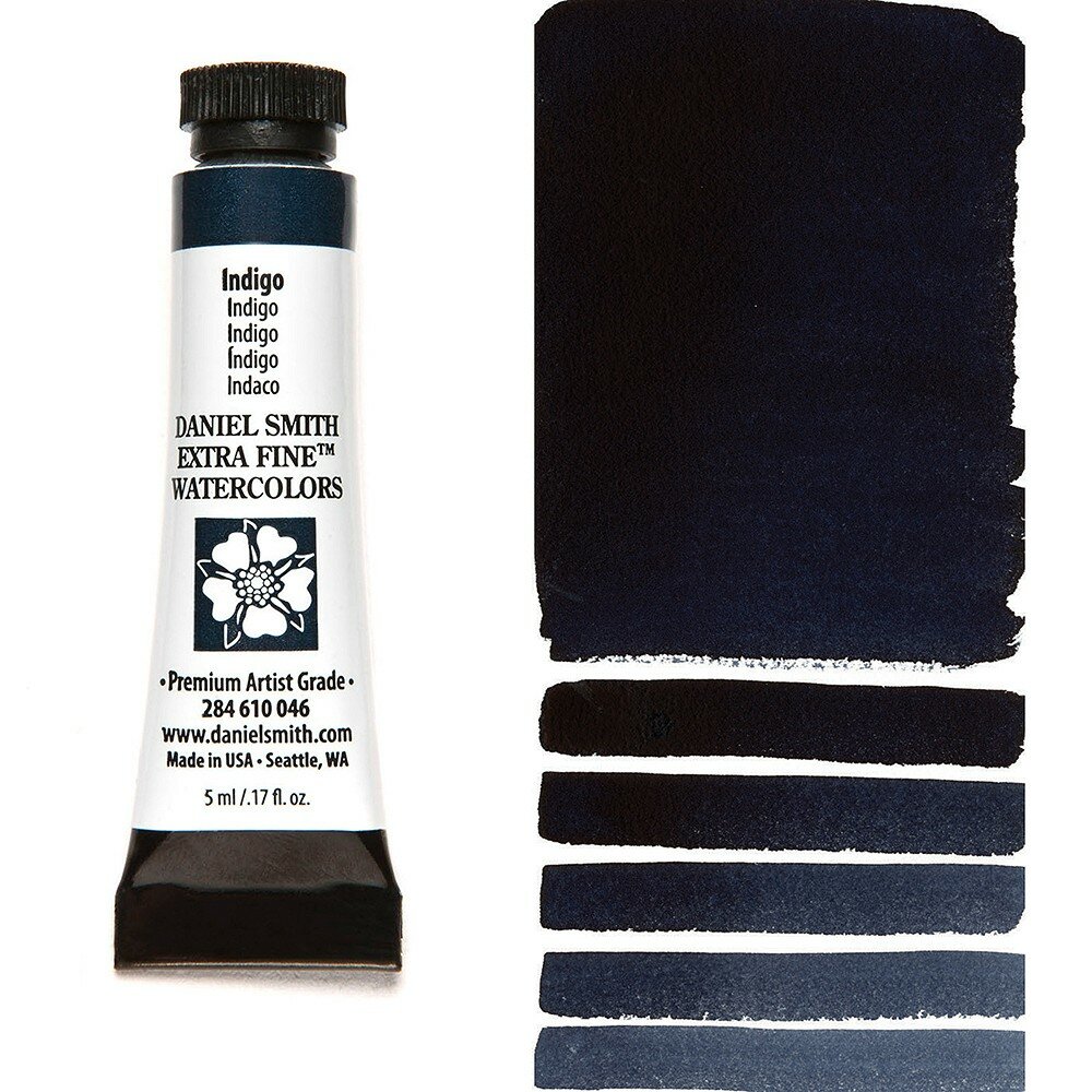 Indigo (S1) Aquarelverf Daniel Smith (Extra fine Watercolour) 5 ML Kleur 046