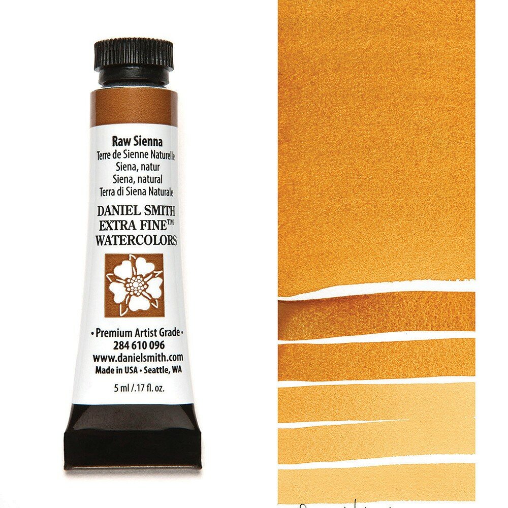 Raw Sienna (S1) Aquarelverf Daniel Smith (Extra fine Watercolour) 5 ML Kleur 096