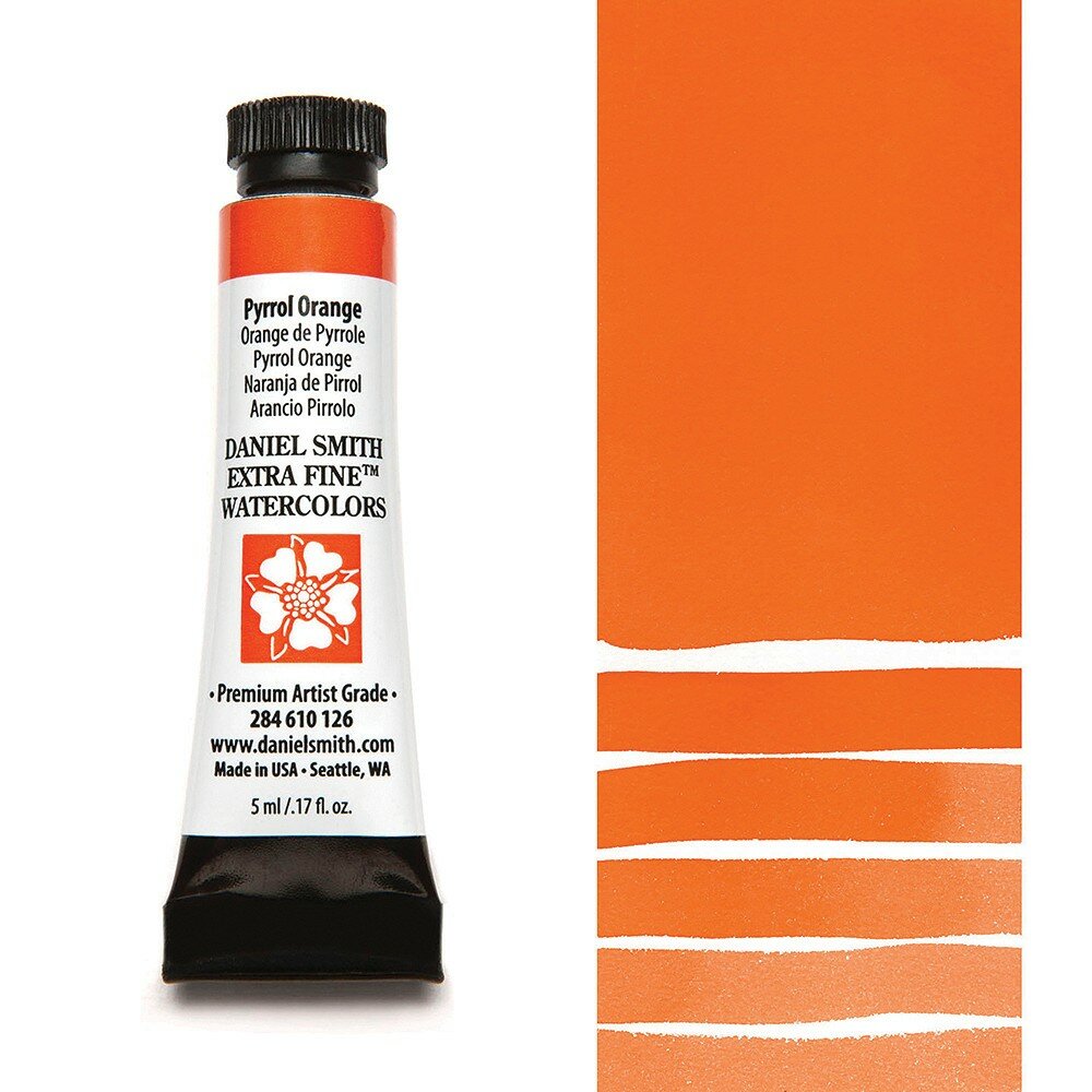 Pyrrol Orange (S2) Aquarelverf Daniel Smith (Extra fine Watercolour) 5 ML Kleur 126