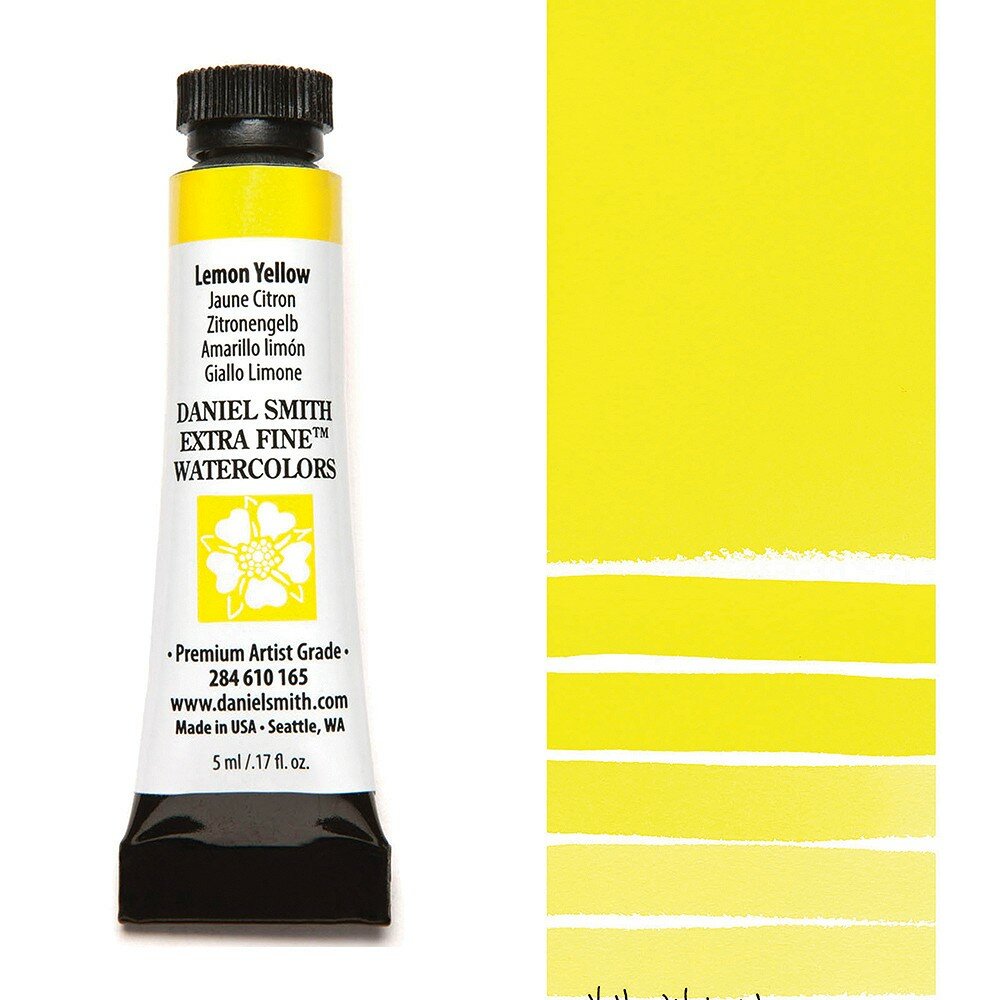 Lemon Yellow (S1) Aquarelverf Daniel Smith (Extra fine Watercolour) 5 ML Kleur 165