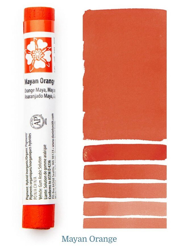 Mayan Orange Aquarelverf Daniel Smith (Extra fine Watercolour) Stick Kleur 059