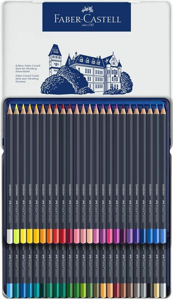 Etui met 48 kleurpotloden van Goldfaber Creative Studio Faber Castell