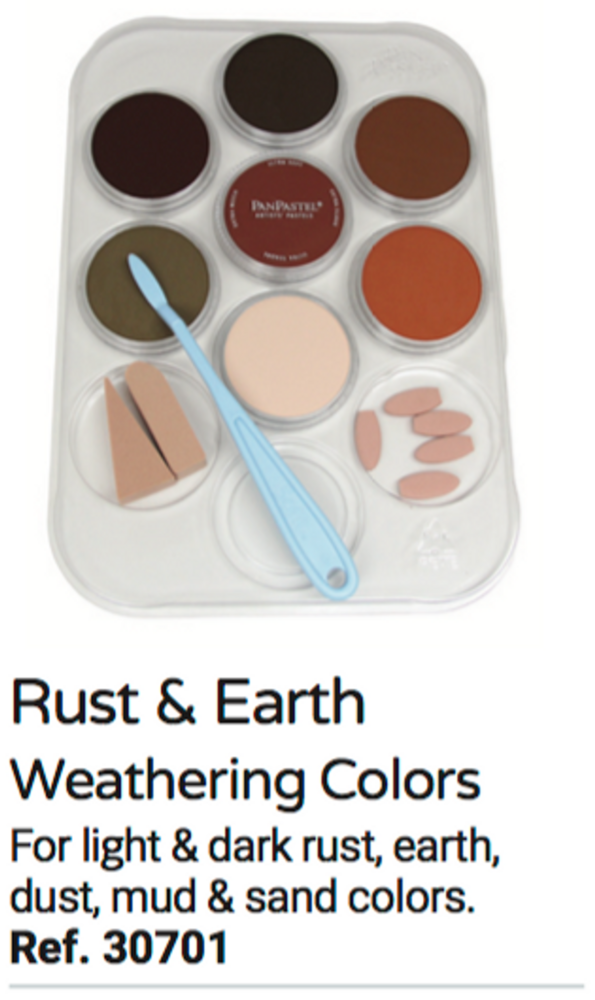 Weathering Rust &amp; Earth set 7 kleuren van PanPastel