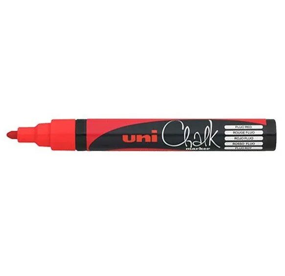 Rood Uni Ball Krijtmarker met conische punt 1,8 - 2,5 mm (5M)