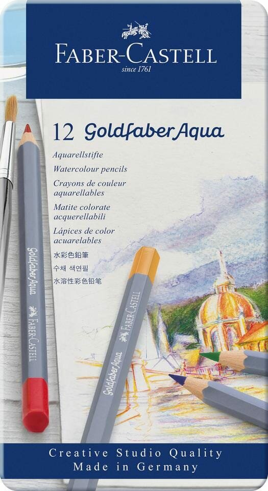 Etui met 12 Aquarelpotloden van Creative Studio van Faber Castell