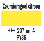 Cadmiumgeel Citroen Cobra Artist watermengbare olieverf 40 ML (S 4) Kleur 207