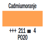 Cadmiumoranje Cobra Artist watermengbare olieverf 40 ML (S 4) Kleur 211