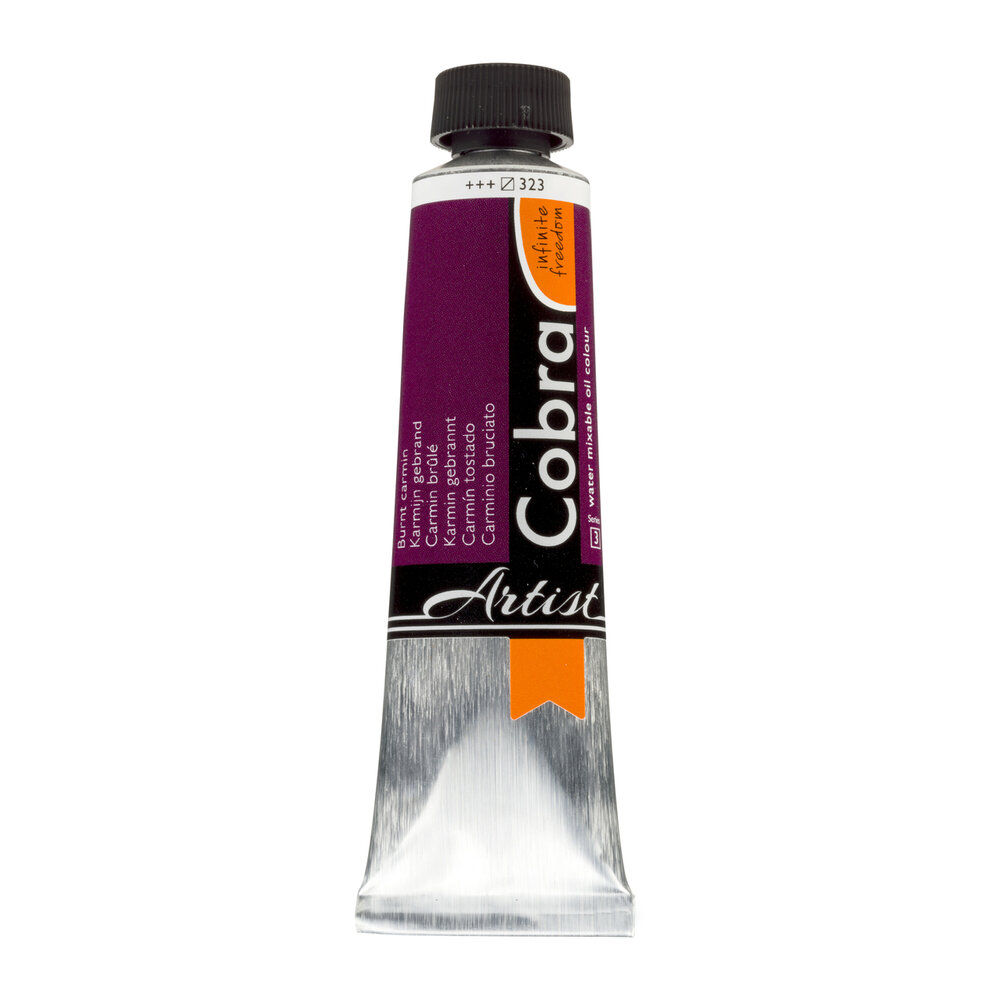 Karmijn Gebrand Cobra Artist watermengbare olieverf 40 ML (S 3) Kleur 323
