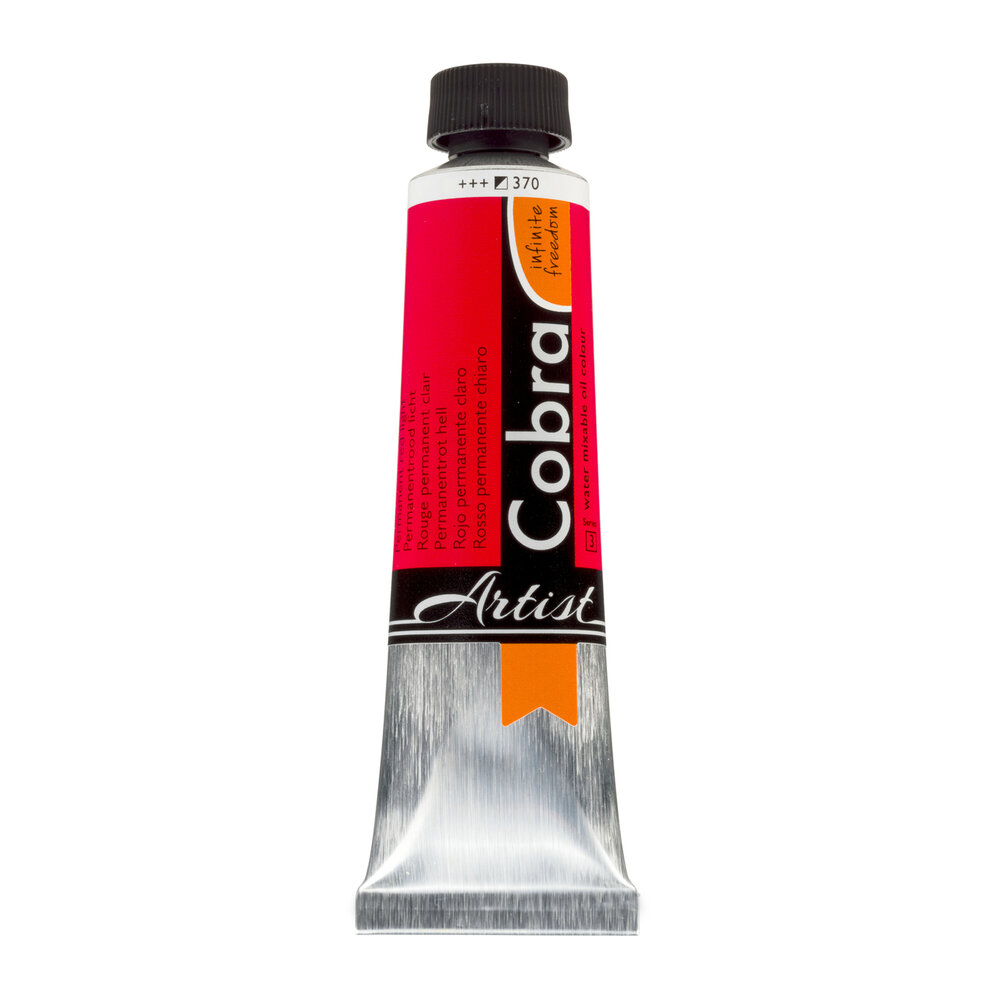 Permanentrood Licht Cobra Artist watermengbare olieverf 40 ML (S 3) Kleur 370