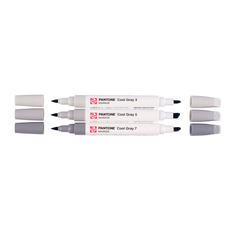 3 x Cool Gray kleuren Talens Pantone Markers Set 311