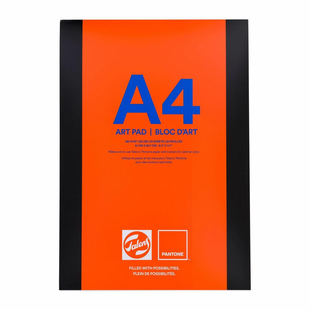 A4 Talens Pantone art pad (verlijmd) 21 x 29,7 cm 180 grams 20 vellen
