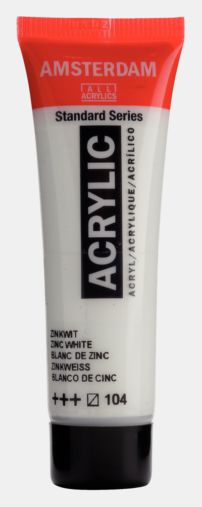 Zinkwit Amsterdam Standard Series  Acrylverf 20 ML Kleur 104