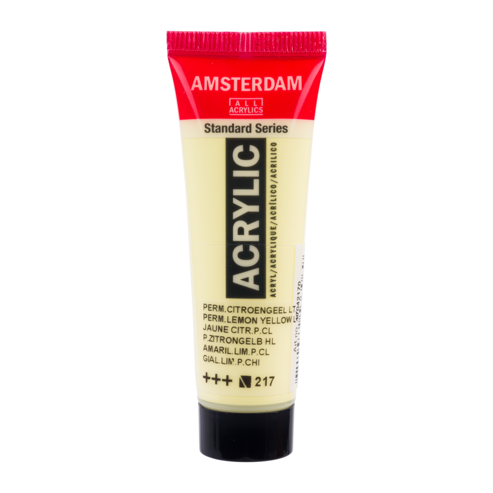 Permanent Citroengeel Licht Amsterdam Standard Series  Acrylverf 20 ML Kleur 217