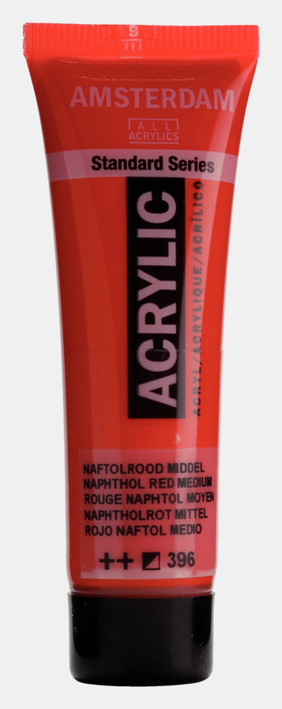Naftolrood Middel Amsterdam Standard Series  Acrylverf 20 ML Kleur 396