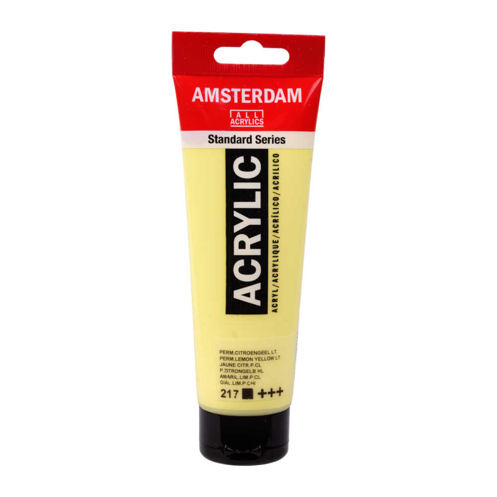 Permanent Citroengeel Licht Amsterdam Standard Series  Acrylverf 120 ML Kleur 217