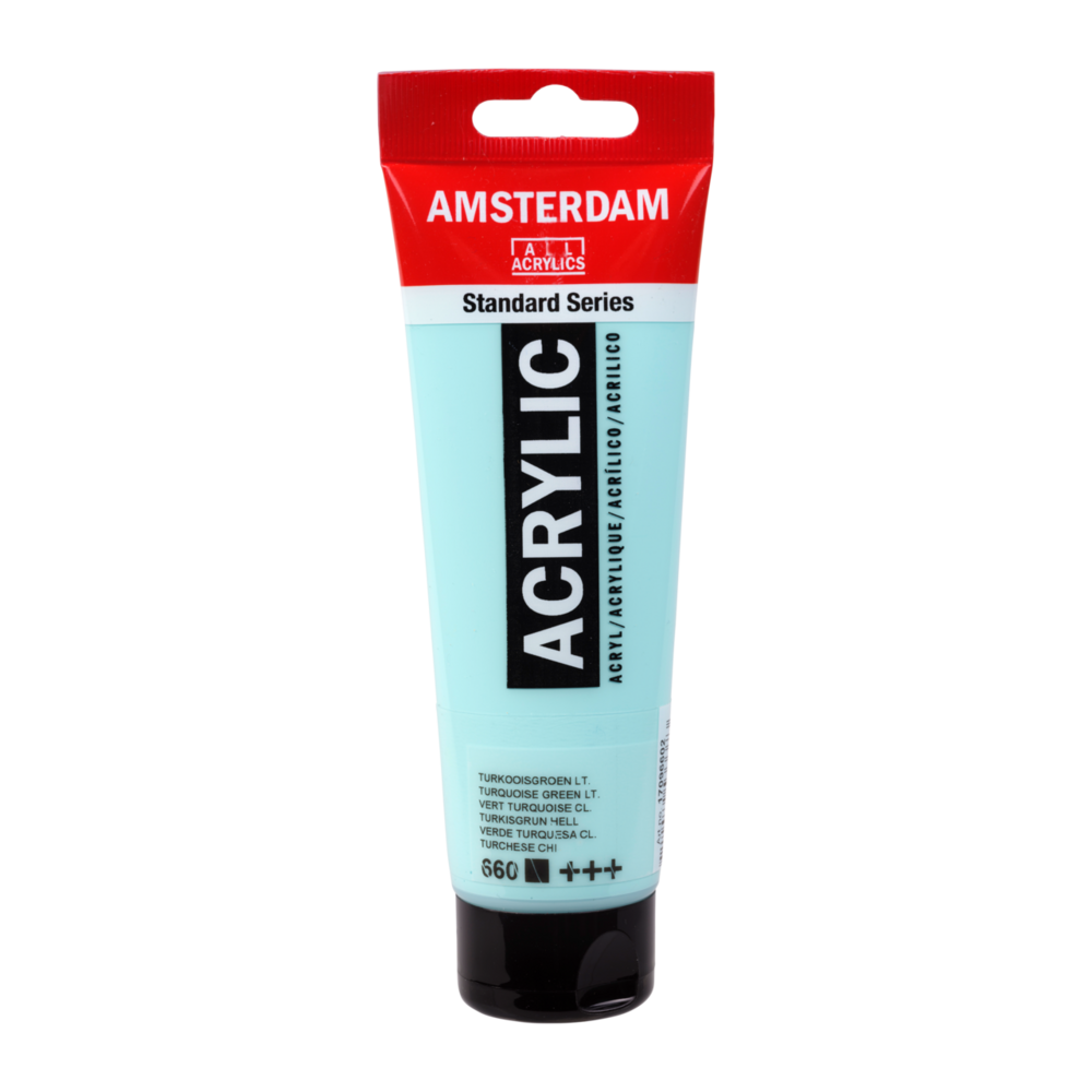 Turkoois Groen Licht Amsterdam Standard Series  Acrylverf 120 ML Kleur 660