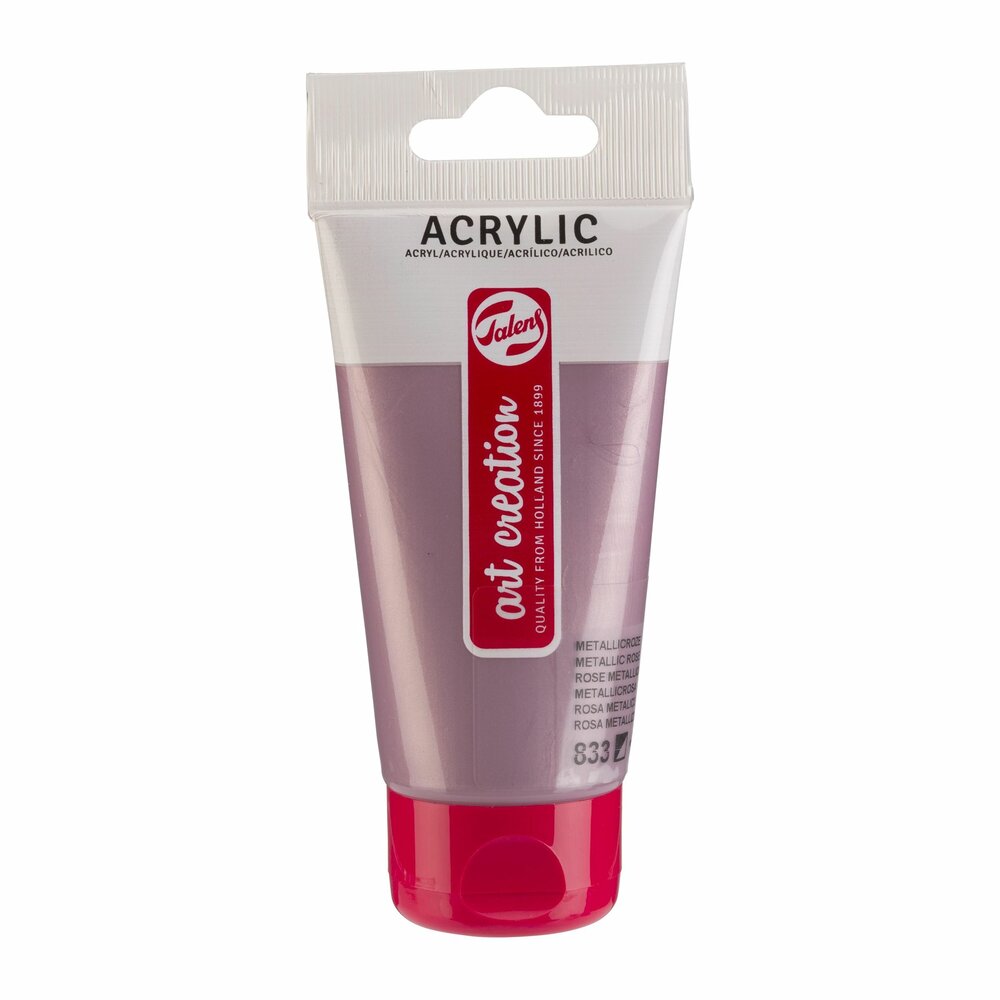 Metalic Rose Acrylverf Art Creation 12 ML Kleur 833 op = op