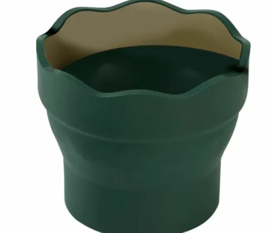Groene vouwbare watercup / waterbeker Faber-Castell Clic&amp;Go