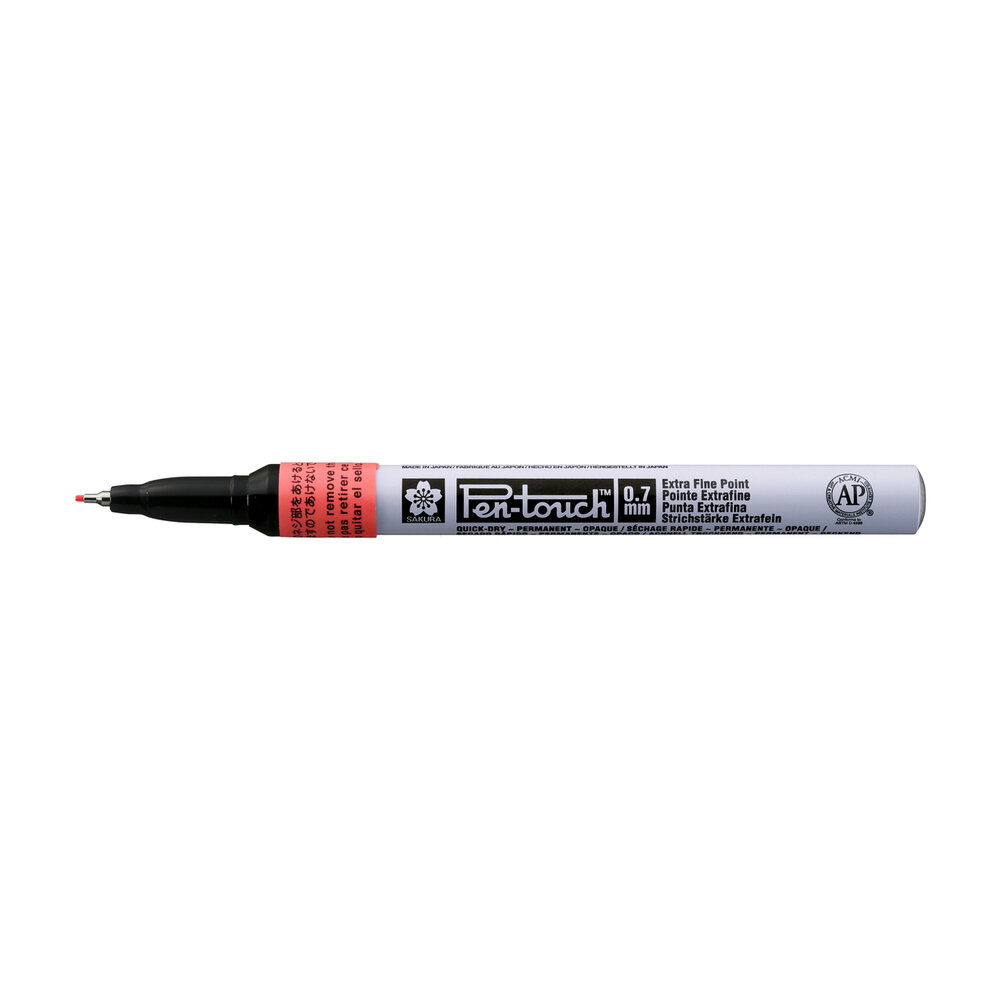 Fluorescerend Rood Sakura Pen-Touch Extra Fijn EF / 0,7 mm Kleur 319