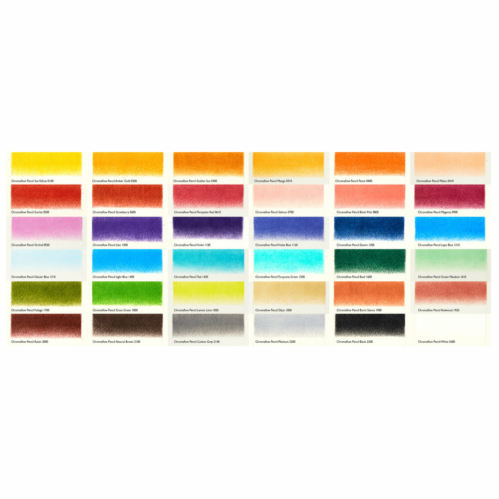 36 potloden set in metalen blik Chromaflow potlood / pencil van Derwent