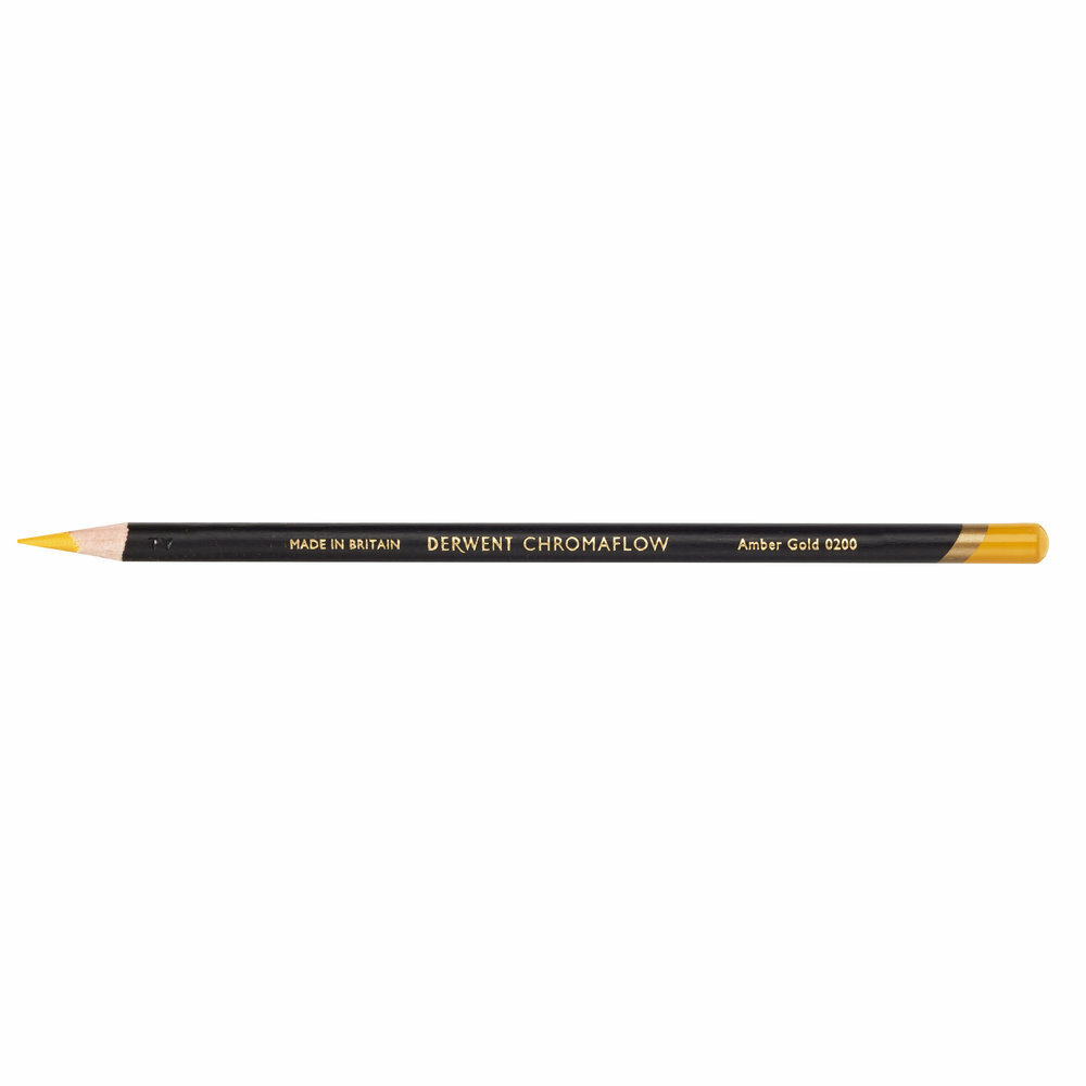 Amber Gold Chromaflow potlood / pencil van Derwent Kleur 020