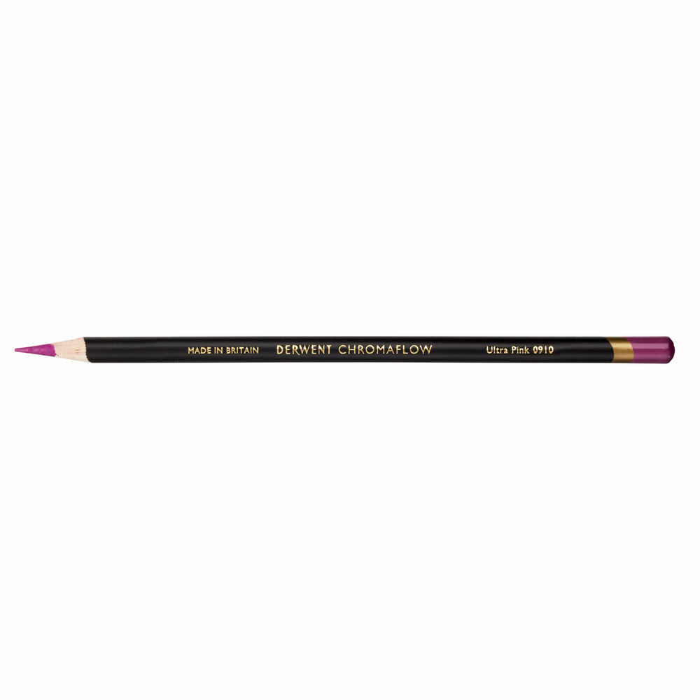 Ultra Pink Chromaflow potlood / pencil van Derwent Kleur 091