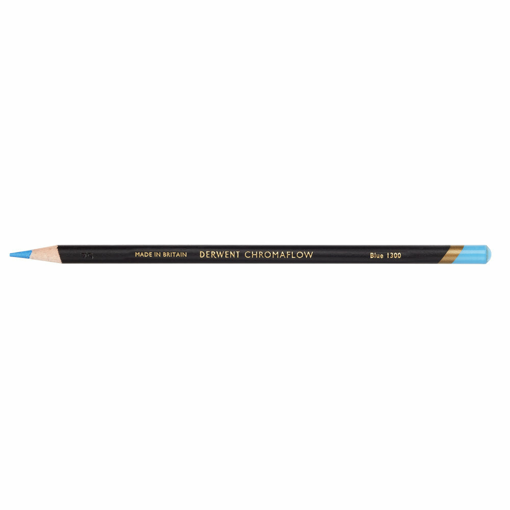 Blue Chromaflow potlood / pencil van Derwent Kleur 130
