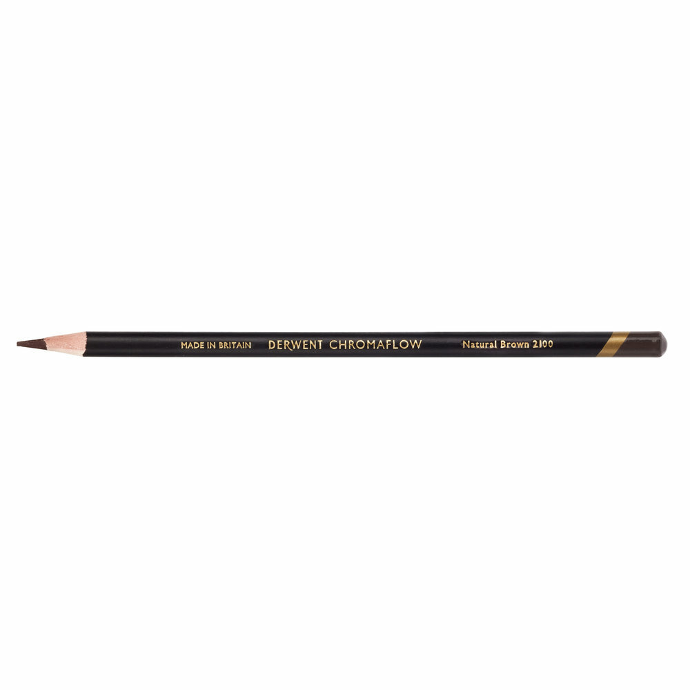 Natural Brown Chromaflow potlood / pencil van Derwent Kleur 210