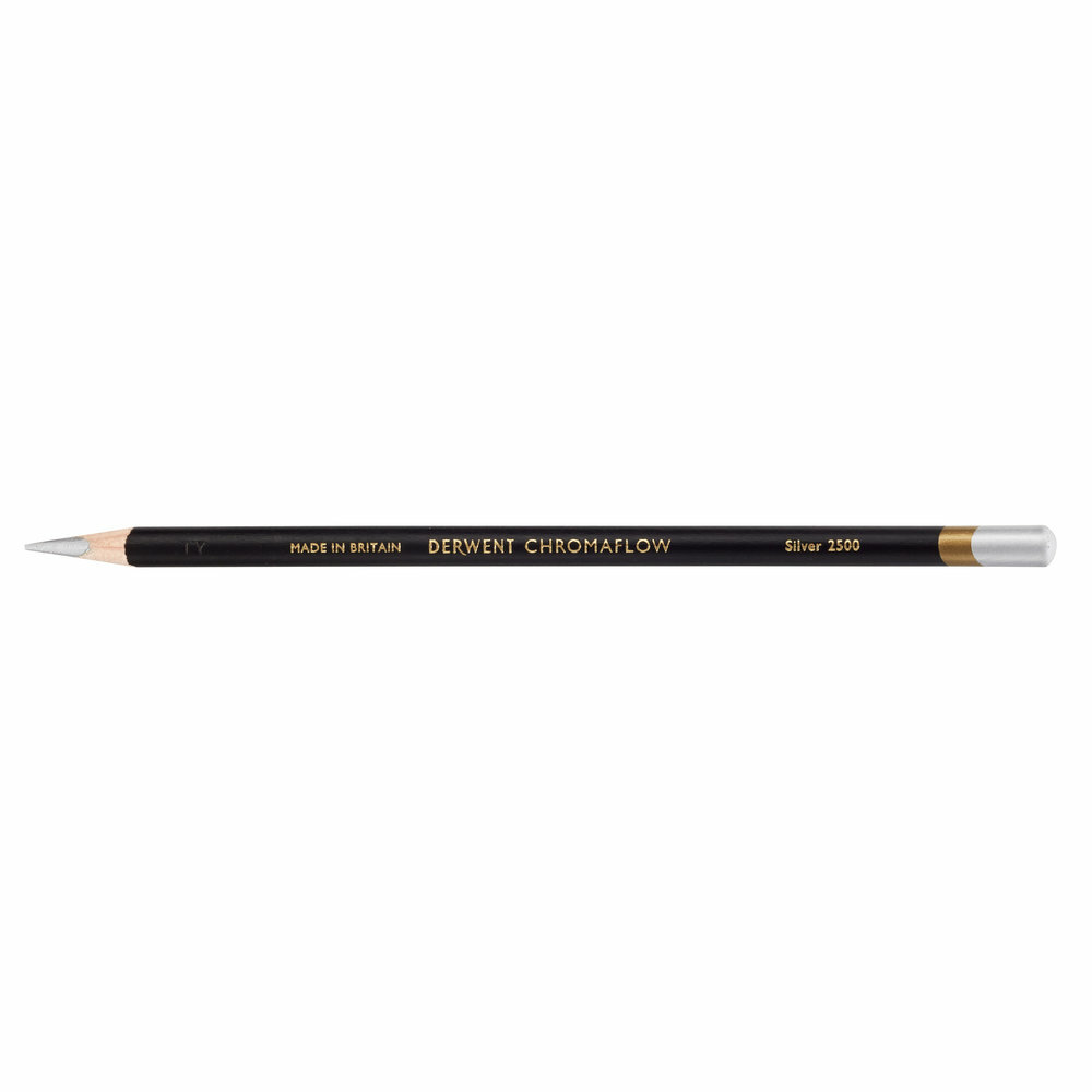 Silver Chromaflow potlood / pencil van Derwent Kleur 250