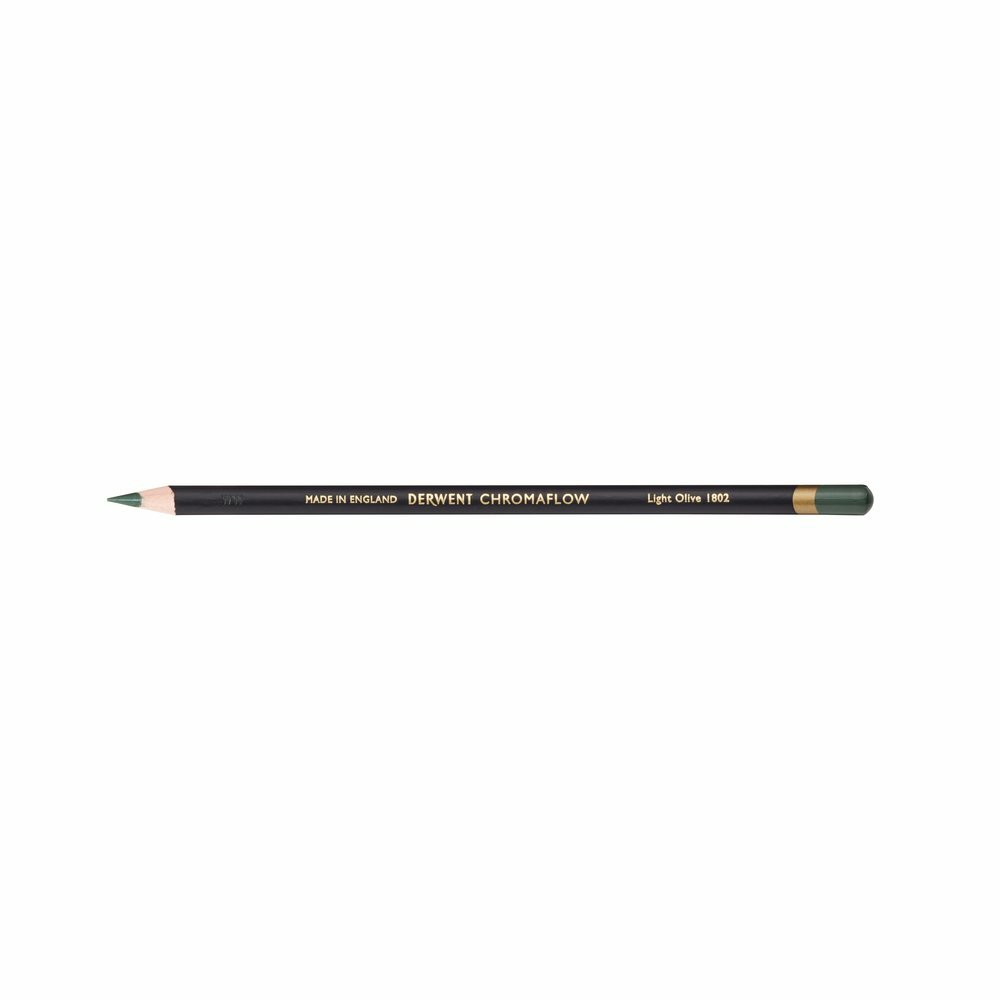 Light Olive Chromaflow potlood / pencil van Derwent Kleur 1802